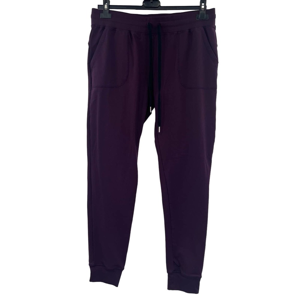 Zyia Active Ascend Dark Purple Pull On Joggers Womens Large Pocket Drawstring